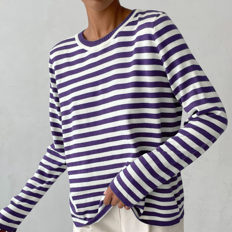 Dana™ | Elegant Striped Summer T-Shirt